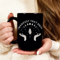 Witchy Mug Ideas, Witchy Cups, Witchy Mugs, Spooky Bedroom, Mug Care Instructions, Village Witch, Cauldron Mug, Witchy Mug, Witch Coffee