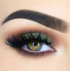 Eyemakeup Brown, Makeup Looks For Green Eyes, Makeup Smokey, Eye Makeup Styles, Brown Copper