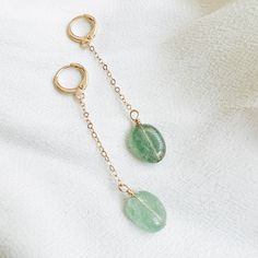 Green Aventurine Earrings, Green 14k Gold-filled Dangle Earrings, Green 14k Gold Filled Dangle Earrings, Aventurine Dangle Earrings For Gift, Gold Aventurine Earrings Gift, Nickel-free 14k Gold-filled Green Jewelry, Nickel Free 14k Gold Filled Green Jewelry, Nickel-free Green Jewelry In 14k Gold-filled, Nickel-free Green Jewelry In 14k Gold Filled