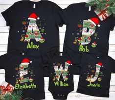 Christmas Matching Shirts, Xmas Pajamas, Christmas Matching, Funny Xmas, Tshirt Ideas, Funny Character, Shirts For Teens, Matching Tees, Funny Christmas Shirts