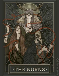 a tarot card with an image of two women holding their hands up in the air