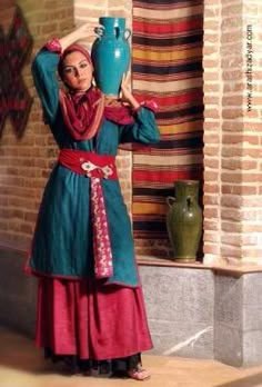 Find this Pin and more on Aladdin -- townspeople. Traditional Iranian Clothing, Persian Clothes, Iranian Clothes, Persian Clothing, Middle Eastern Clothing, Aladdin Costume, Persian Women