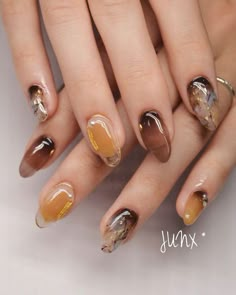 Colorful Nails, Jelly Nails, Shattered Glass, Marble Nails, Minimalist Nails, Nail It, Dream Nails, Manicure E Pedicure, Nail Polishes