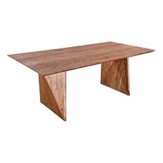 a wooden table that is made out of wood and has two legs on each end