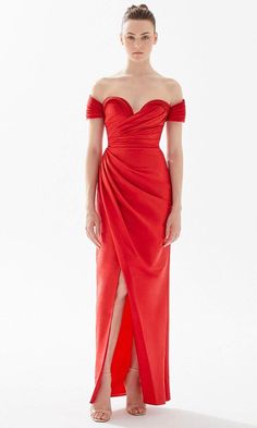 Tarik Ediz 98259 - Pleated Off-Shoulder Evening Dress – Couture Candy Fitted Strapless Pre-draped Dress For Formal Occasions, Pre-draped Ruched Evening Dress With Sweetheart Neckline, Strapless Pre-draped Dress With Folds, Off-shoulder Pre-draped Wedding Dress, One-shoulder Fitted Pleated Evening Dress, Off-shoulder Pre-draped Formal Gown, Pleated Pre-draped Evening Dress With Fitted Bodice, Pre-draped Off-shoulder Formal Gown, Fitted Strapless Pre-draped Evening Dress