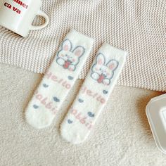 Elevate your sock game with our Sweet Bunny Socks, the epitome of kawaii cuteness for your feet. Here's what makes these socks a must-have: Key Features: Adorable Bunny Design: These kawaii socks feature an irresistibly cute bunny design that's sure to bring a smile to your face. With little bunny faces and floppy ears, they capture the essence of kawaii style. Comfortable Fit: Crafted from high-quality materials, these kawaii socks offer a comfortable and snug fit. They're perfect for everyday Kawaii Magic, Bunny Socks, Christmas Elf Outfit, Kawaii Socks, Kawaii Games, Christmas Tree Dress, Kawaii Backpack, Kawaii Bags, Kawaii Pens