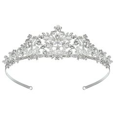 SWEETV Silver Wedding Tiara for Women and Girls - Pageant Tiara Headband, Rhinestone Bridal Crown for Brides Design Philosophy  The sparkling rhinestone shines bright like diamond and satisfies your fancy dream.  User-friendly adjustable design makes perfect fit.  ONLY with super-low price can you purchase this cheap but fine item. Avail you of enjoying the luxury with ZERO risk.  The masterpiece brings out your nobility, and your choice complements our energy. Product Introduction  SWEETV weddi Pageant Tiara, Tiara For Bride, Crown Silver, Tiara Headband, Fairytale Princess, Crown For Women, Prom Inspo, Design Philosophy, Headband Tiara