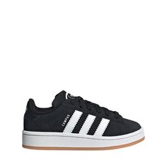 adidas Campus '00s Athletic Shoe - Little Kid - Black / White | Journeys Addis Campuses, Shoes Adidas Campus, Black Campus 00s, Addidas Shoes Campus 00s, Black Campus 00s Outfit, Addis Shoes, Cute Shoes Black, Adidas Shoes Campus, Adidas Campus Black