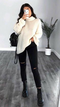 Winter Mode Outfits, Pullover Outfit, Outfit Chic, Trendy Fall Outfits, Outfit Trends, Causual Outfits, Trendy Fall, Casual Winter Outfits