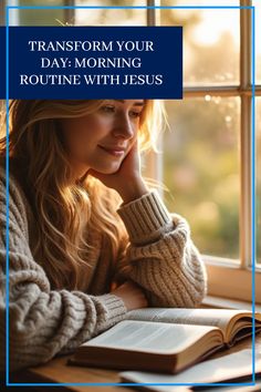 Transform your mornings and experience a day filled with peace and purpose by starting a morning routine with Jesus. This pin promotes incorporating faith into your daily life for a more fulfilling experience. Discover how to transform your daily routine with one image.