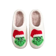 This cotton slipper is made of soft, skin-friendly plush fabric. The padded underside perfectly wraps your feet while wearing, keeping them warm and comfortable.Open mouth, easy to wear without using your hands, if you like to take off your shoes and cross your legs at home, then this will be very suitable for you. Beautiful Christmas decoration slippers, perfect for family gatherings. These Christmas slippers are perfect as a Christmas gift for family, friends and colleagues.Material: PVC Comfortable Winter Slippers With Soft Sole, Cozy Winter Slippers With Soft Sole, Winter Indoor Slippers With Cushioned Footbed, Cushioned Winter Indoor Slippers, Cushioned Indoor Slippers For Winter, Winter Slippers With Plush Lining And Round Toe, Winter Indoor Slippers With Plush Lining, Winter Soft Sole Slip-on Slippers, Non-slip Closed Toe Winter Slippers