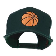 Basketball Embroidery Flat Bill Cap80% acrylic and 20% wool.One size, up to 7 1/2.6 panels, constructed, high profile, snap closure and 4 inches deep crown.Stiff, flat, 2 3/4 inches long and green color under bill.Adult/Unisex. Great for those enjoying basketball and other sports.All Season.7 1/2(W) X 10(L) X 4 1/2(H) inches.Thick, soft and light material.Hand wash only.Imported. Green Fitted Hat With Flat Brim For Sports Events, Green Flat Brim Fitted Hat For Sports Events, Green Sports Event Hat, One Size Fits Most, Green Sports Hat, One Size Fits Most, Green Visor Hat With Embroidered Logo, Green Embroidered Logo Visor Hat, Green Embroidered Snapback Baseball Cap, Green Embroidered Logo Snapback Baseball Cap, Green Adjustable Six-panel Snapback Hat