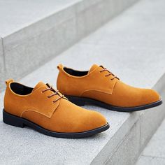 Category:Oxfords; Upper Materials:Suede; Season:Fall; Gender:Men's; Activity:Walking; Toe Shape:Square Toe; Style:Casual; Outsole Materials:Rubber; Occasion:Daily; Closure Type:Lace-up; Function:Breathable,Wear Proof,Non-slipping; Pattern:Solid Colored; Shipping Weight:0.7; Listing Date:10/13/2020; 2024 Trends:Formal Shoes,Suede Shoes; Foot Length:; Size chart date source:Provided by Supplier.; Special selected products:COD Flat Heel Suede Oxfords With Rubber Sole, Suede Oxfords With Rubber Sole And Flat Heel, Business Low-top Lace-up Shoes For Fall, Business Fall Low-top Lace-up Shoes, Business Lace-up Low-top Shoes For Fall, Spring Low-top Oxford Dress Shoes, Casual Oxford Leather Shoes With Pointed Toe, Brown Suede Dress Shoes With Flat Heel, Business Suede Lace-up Shoes With Pointed Toe