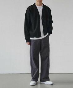 Boys Outfit Ideas Casual, Men Korean Outfit, Mens Minimalist Fashion, Mens Korean Fashion, Casual Dark Academia