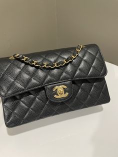 Chanel Classic Quilted Small Double FlapBlack Caviar LGHWSmall 23 x 14 x 6.5 cmSingle chain drop 43 cmDouble chain drop 24 cm30 seriesNov 20209.9/10 Like NewIncludes full set box, dust bag, ity card and receiptRTP 14,000 sgdPrice now 10,100 sgd 7650 usd CN6144-01 Chanel Small Classic Flap, Hermes Evelyne Iii, Chanel Classic Flap Bag, To Buy List, Classic Flap Bag, Baddie Aesthetic, Black Caviar, Buy List, Red Fox