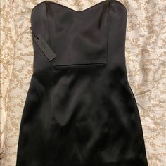 Nwt! Size: 00 (2xs) Ten By Babaton Dress Black-tie Satin Dresses, Sleeveless Sleek Mini Dress With Fitted Bodice, Sleek Sleeveless Mini Dress With Fitted Bodice, Chic Fitted Bodice Dress For Black-tie Events, Fitted Strapless Satin Sleeveless Dress, Fitted Satin Strapless Sleeveless Dress, Sleeveless Satin Mini Dress For Dinner, Chic Silk Dress For Black-tie Events, Sleek Sleeveless Dress For Black-tie Events