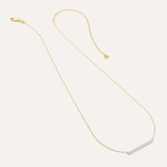 SKU# N-30295 16" Chain + 4" Extender Total length 20" Diamond Weight 0.15cts Pendant Length 34.60 mm Width 3.20 mm Lobster clasp closure Finish 14k gold plated sterling silver or in sterling silver. Avoid contact with anything containing derivatives of alcohol. Bar Pendant Necklace, Bar Pendant, Real Diamonds, Gold Plated Sterling Silver, Lobster Clasp, Tell Me, Gold Plate, Pendant Necklace, Sterling Silver