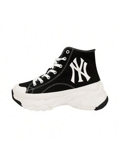 UNISEX Chunky High New York Yankees Black Sneakers Sportstyle Shoes Black         Sports & Outdoor Shoes, size features are:Bust: ,Length: ,Sleeve Length: Casual Athletic Shoes, Coffee Painting, Casual Athletic, Womens Athletic Shoes, Black Sneakers, Outdoor Shoes, Outdoor Woman, Sports Equipment, New York Yankees