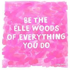 a pink and white painting with the words be the ellen woods of everything you do