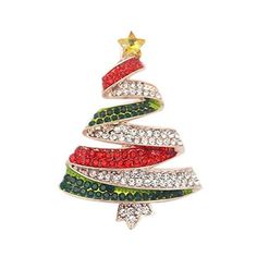 Material: alloy Size: 3*4.5cm / 1.17"*1.76" Color: as shown 1. Christmas tree brooch: unique design, perfect for showing off your festive spirit. 2. High-end feel: exquisite craftsmanship, showcasing quality and high-end taste. 3. Retro style: vintage style, unique and eye-catching. 4. Safety pin: carefully designed to prevent the brooch from slipping, reliable and practical. 5. Beautiful accessory: a brooch ornament, paired with a scarf buckle, perfect for embellishing your outfit. Package incl Romantic Christmas Tree, Halloween Anniversary, Ribbon Star, Teen Presents, Christmas Tree Shape, Scarf Buckle, Rhinestone Ribbon, Crystal Christmas Tree, Christmas Brooch