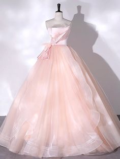 Pink Strapless Tulle Long Formal Dress, Lovely Ball Gown Formal Evening Dress with FeathersMaterial:tulleColor:as picture or custom colorNeckline:straplessBack details:lace -upStyle:fairyDress type:ball gown<p>Features:feather</p><br/><p>Customized service and Rush order are available.</p><br/><p>This dress could be custom made, there are no extra cost to do custom size and color.</p><br/><p>Please leave your phone number for shipping w Pink Tulle Dress With Sweep Train, Sweetheart Neckline Tulle Gown For Banquet, Tulle Ball Gown With Sweep Train, Strapless Tulle Dress For Banquet, Tulle Floor-length Gown For Debutante Ball, Strapless Tulle Dress With Sweep Train, Strapless Tulle Dress With Fitted Bodice For Banquet, Floor-length Tulle Gown For Debutante Ball, Pink Strapless Tulle Gown