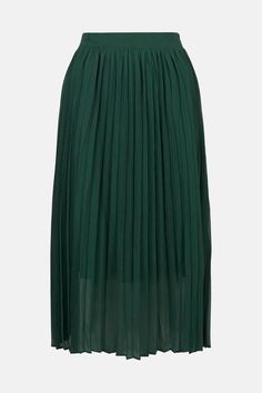 Style: Midi SkirtFabric: GeorgetteLength: Midi Chic Green Flowy Pleated Skirt, Elegant Green Pleated Maxi Skirt, Green Pleated Skirt Lined For Workwear, Green Pleated Workwear Skirt With Lining, Chic Green Midi Pleated Skirt, Chic Green Pleated Maxi Skirt, Elegant Green Long Pleated Skirt, Elegant Long Green Pleated Skirt, Green Lined Midi Pleated Skirt