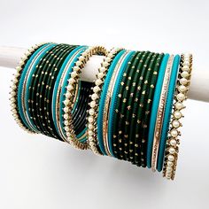 Bray Bangle Set Indian Bangles , South Asian Bangles , Pakistani Bangles , Desi Bangles , Punjabi Bangles , Tamil Bangles , Indian Jewelry Adjustable Green Bangle For Party, Green Bangle Bracelets In Fusion Style, Handmade Green Bangle For Party, Fusion Green Bangle Bracelets, Green Fusion Style Bangle Bracelets, Green Fusion Bangle Bracelet, Traditional Stackable Bangle Bracelets, Traditional Stackable Bangle Cuff Bracelet, Handmade Green Bangle For Festive Occasions