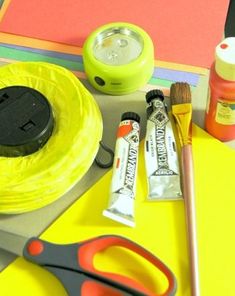 the supplies needed to make this craft include scissors, tape, glue and other items