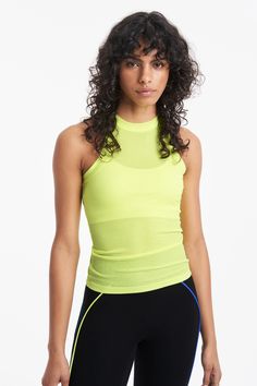 Rivington Ribbed Tank – BANDIER Spring Athleisure Tank Top With Built-in Bra, Fitted Cami Tank Top For Athleisure, Summer Ribbed Gym Tank Top, Summer Gym Ribbed Tank Top, Fitted Racerback Tank Top For Layering, Ribbed Tank Activewear For Summer, Seamless Fitted Tank Top For Layering, Fitted Seamless Tank Top For Layering, Fitted Seamless Tank Top For Spring