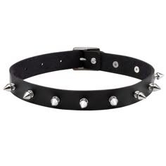 PRICES MAY VARY. Package Content: 1 * PU Leather Gothic Studded Choker Collar. Quality Material-- Made with Soft Leather and Comfortable to Wear. Adjustable Size --Length: 12-15.7 inches; Width:0.8". Suitable for -- It's cool for men women wearing on special occasions such as 80s theme party, 90s theme party, Heavy Metal Rock Concert, Music Carnival,Disco Ball, Halloween Festival, Christmas Day, etc. They will bring more highlights of your dress up and will make you look more beautiful. Gifts fo Stile Punk Rock, Goth Choker Necklaces, Leather Collar Necklace, Punk Choker, Leather Choker Collars, Goth Choker, Goth Metal, Prom Date, Metal Spikes