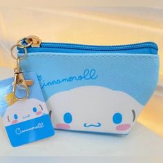 Nwt Sanrio’s Cinnamoroll Small Zippered Pouch 12cm*8cm*4.5cm Official Sanrio License Sanrio Bag, Cat Coin Purse, Small Zipper Pouch, Hello Kitty Bag, Plaid Backpack, Mini Pouches, Zippered Pouch, Wallet Bag, Shopper Bag