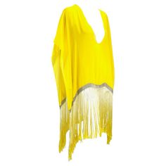 Check out this item from 1stdibs! S/S 2004 Gucci by Tom Ford Chain Link Yellow Ombré Fringe Kaftan Cover Up NWT: https://www.1stdibs.com/id-v_14915402 Raymond Meier, Gucci By Tom Ford, Jessica Miller, Daria Werbowy, 00s Style, Carolyn Murphy, Yellow Ombre, Mario Testino, Canary Yellow