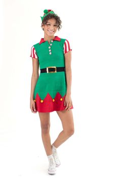 Elf Sk8r Dress Spring Mini Dress With Short Sleeves For Costume Party, Spring Short Sleeve Mini Dress For Costume Party, Retro Fitted Christmas Dress, Holiday Dresses With Short Sleeves, Retro Sleeveless Winter Dresses, Fitted Short Sleeve Mini Dress For Costume Party, Green Short Sleeve Christmas Dresses, Green Short Sleeve Dress For Holiday, Green Mini Dress For Costume Party