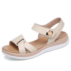 Women Sandals Flat, Covered Dress, Casual Sandals Womens, Women Platform Sandals, Orthopedic Shoes, Chic Sandals, Sandals Flat, Leather Sandals Women, Comfortable Flats