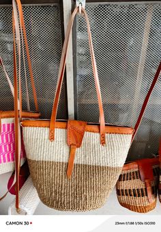 Nn Casual Woven Satchel Bucket Bag, Brown Crochet Shoulder Bag For Beach, Brown Double Handle Beach Shoulder Bag, Woven Bucket Hobo Bag For Shopping, Summer Tote Shoulder Bag With Handles, Brown Bag With Adjustable Strap For Beach Season, Beach Season Tote Shoulder Bag With Handles, Casual Woven Tote Shoulder Bag, Beach Season Bag With Braided Double Handles