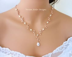 Wedding Necklace Pearl, Bride Necklace, Pearl Necklace Wedding, Pearl Rose, Wedding Jewellery Collection, Necklace Pearl, Bride Jewellery, Wedding Jewellery, Girly Jewelry