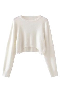 Goodnight Macaroon 'Sophia' Round-Neck Knitted Cropped Sweater Long Sleeves Knitted Round-Neck Measurements: S – Bust 90cm, Front Length 24cm, Back Length 38cm M – Bust 94cm, Front Length 25cm, Back Length 39cm L – Bust 100cm, Front Length 26.5cm, Back Length 40.5cm Machine cold and gentle cycle or hand wash cold Lay flat to dry Do not tumble dry Do not iron If you are unsure or need assistance selecting the proper size or color, please contact our Customer Services team and they'll be more than happy to help. White Crew Neck Cropped Sweater, White Cropped Sweater With Crew Neck, White Fine Knit Top For Winter, Cozy White Crew Neck Knit Top, White Cropped Textured Knit Sweater, White Textured Knit Cropped Sweater, White Soft Knit Cropped Sweater For Layering, White Cropped Knit Top For Winter, White Cropped Sweater For Layering