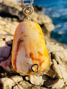 Pendant material and details : * Natural Baltic amber * Type of Amber: Landscape , butterscotch  * Color of Amber: White  * Size of pendant: 7,0 * 4,5 cm Butterscotch Color, Amber Pendant, Baltic Amber, Jewelry Necklace Pendant, Caramel, Greece, Amber, Accessory Gift, Display Homes