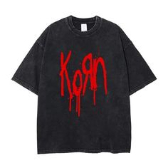 Korn tee classic fit made from pure cotton designed to rest comfortably around your shoulders , Korn fan and enthusiast must buy . Korn Concert Outfit Ideas, Korn Merch, Korn Concert Outfit, Korn T Shirt, Korn Shirt, Metal Shirts, Cotton T Shirts, Retro Streetwear, Shirts Summer