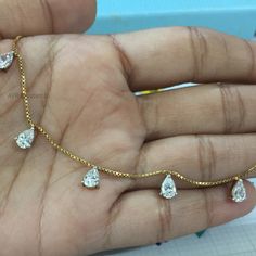 Pear Cut Diamond Stations Necklace For Women, Teardrop Diamond Necklace, Charm Station Necklace, Anniversary Gifts, 14K Yellow Gold Plated, Gift For Her *       Plating: 14K Vermeil Gold, 14K Vermeil Rose Gold or White Gold (Rhodium) *Metal :- 925 Sterling Silver *Metal Color :- White Yellow & Rose- As per your request *Diamonds:-  Cubic Zirconia *Colour Clarity ;- VVS1/ Colour Less *Premium Materials: Crafted from genuine 925 Sterling Silver for durability and timeless elegance. *Brilliant Mois Gold Cubic Zirconia Drop Necklace, Gold Teardrop Diamond Cut Solitaire Necklace, Gold Solitaire Teardrop Necklace With Diamond Cut, Gold Teardrop Solitaire Necklace For Anniversary, Gold Drop Necklace With Diamond Cut, Gold Teardrop Drop Necklace With 17 Jewels, Dainty Gold Pear-shaped Necklace, Anniversary Drop Necklace With Hallmark, Anniversary Drop Necklace Hallmarked