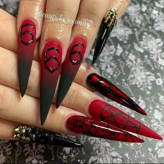 Witch Nail Designs, Piercing And Tattoo, 2 Tattoo, Themed Nails, Nail Goals, Punk Nails