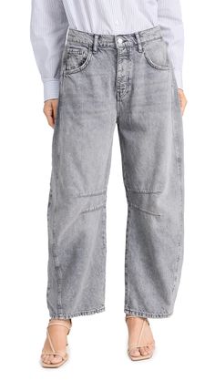 PRICES MAY VARY. Give your casual fashion statment an exquisite touch wearing the Free People We The Free Good Luck Mid-Rise Barrel Jeans that beautifully complements all tops and tees. The jeans comes in a mid-rise style with zip-fly and button closure, rigid denim Relaxed fit. Wide-leg style. Ankle-length silhouette. 57% cotton, 43% lyocell. GOOD LUCK MID RISE BARREL Barrel Jeans, Free People Clothing, Free People Jeans, Fp Movement, Preppy Outfits, Free Clothes, Stretch Denim, Good Luck, Mid Rise