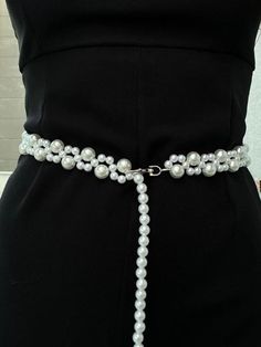 💍✨ Discover elegance and style with our Custom-Made Pearl Belt! 💫 This handmade pearl belt will add a touch of magic to your look, whether for your wedding day or other special moments. 🤍 ️ As a bridal accessory, it's the perfect choice, blending the elegance of pearls with the sparkle of crystals. 💎 Whether you're looking for subtle elegance or a bold statement, this personalized pearl belt is made just for you! 🎀 Every detail is crafted with care and tailored to your style and size. 💐 Pe Elegant Beaded Bridal Belt For Party, Elegant White Bridal Belt As Gift, Elegant White Bridal Belt Gift, Belt For Wedding Dress, Wedding Dress Pearl, Pearl Wedding Accessories, Bridal Belts, Pearl Belt, Wedding Belt