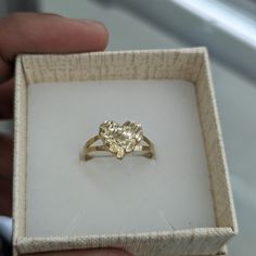 10kt Real Gold Nugget Ring Size 8 Weight 1.44 Gm Heart Size 11.5*10.5 Please Check The Picture Carefully To Understand The Size Of The Heart And Ring 100% Authentic Gold Not A Gold Filled Or Not A Gold Plated Never Change Color Or Never Fade Never Tarnish Comes In A Gift Box. Gold Ring Chunky, Gold Rings Latina, Heart Nugget Ring, Gold Heart Ring With Diamond Cut For Promise, 14k Gold Heart Ring With Diamond Cut, Formal Gold Heart Ring With Diamond Cut, Diamond Cut Nugget Ring For Gift, Gold Heart Ring With Diamond Cut Fine Jewelry, Tarnish Resistant Gold Heart Ring For Anniversary