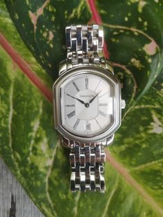 Swiss made. Water resistance. Stainless steel Vintage Tiffany, Swiss Made, Wrist Watches, Tiffany & Co., Womens Watches, Wrist Watch, Etsy Shop, Craft Supplies, Stainless Steel