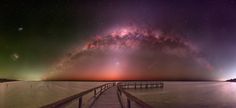 Light Pollution, Western Australia, Milky Way, Lake, Australia, Water