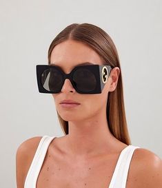 Gucci Women's GG1254S 55mm Oversize Black Butterfly Sunglasses | Dillard's Big Chunky Black Sunglasses, Gucci Sunglasses Women 2022, Luxury Black Sunglasses, Gucci Sun Glasses Woman 2022, Gucci Acetate Sunglasses With Tinted Lenses, Gucci Tinted Acetate Sunglasses, Trendy Gucci Square Frame Cat Eye Sunglasses, Trendy Gucci Cat Eye Square Frame Sunglasses, Trendy Gucci Acetate Sunglasses