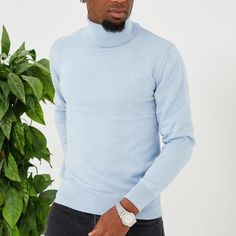 Slip into comfortable designer stylings in this handsome long-sleeved turtleneck with a traditional ribbed cuff design for versatility when paired with casual or semi-formal outfits. Light Blue Long Sleeve, Semi Formal Outfits, Cuff Design, Formal Outfits, L And Light, Long Sleeve Turtleneck, Formal Outfit, Blue Long Sleeve, Semi Formal