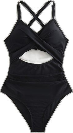 Black One-piece Swimwear For Beach Party, Stretch Black Swimwear For Beach, Black Stretch Swimwear For Beach, Black Tankini For Swimming In Summer, Black Swim Dress For Beach Season, Black Stretch One-pieces For Pool, Black Stretch One-piece For Pool, Black Stretch One-piece Swimsuit For Pool, Black Swim Dress For Pool And Beach Season