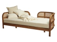 Cebu Woven Cane Daybed Trundle Bed With Storage, Daybed Mattress, Wood Daybed, Day Beds, Upholstered Daybed, Day Bed, Plywood Furniture, Chaise Lounges, Trundle Bed